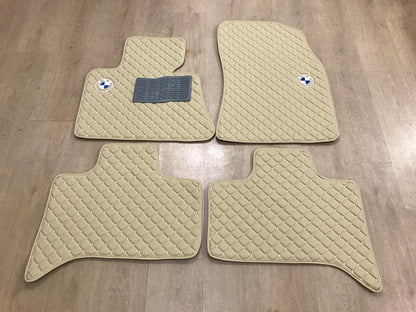 For all BMW 1 Series Models Luxury Leather Custom Car Mat 4x
