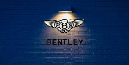 Bentley Wall Decor,Bentley Wooden Sign, Bentley emblem,Vehicle Wall Plaque, Showroom, Cars Showroom Garage,Car Emblems