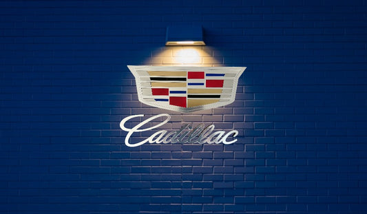 Cadillac Wall Decor,Cadillac Wooden Sign, Cadillac emblem,Vehicle Wall Plaque, Showroom, Cars Showroom Garage,Car Emblems