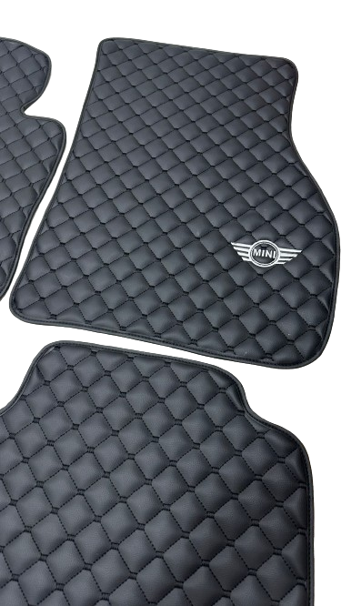 For all MINI COOPER Luxury Leather Custom Car Mat 4x