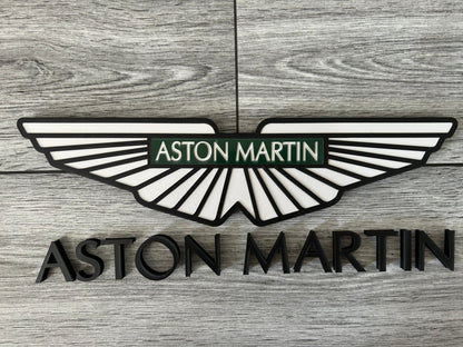 Aston Martin Wall Decor,Aston Martin Wooden Sign, Aston Martin emblem,Vehicle Wall Plaque, Showroom, Cars Showroom Garage,Car Emblems
