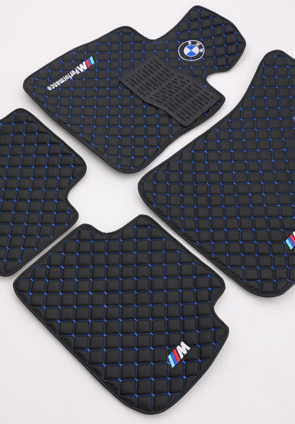 For all BMW 5 Series M PERFORMANCE Luxury Leather Custom Car Mat 4x