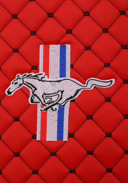 For all Ford Mustang Special Design Luxury Leather Custom Car Mat 4x