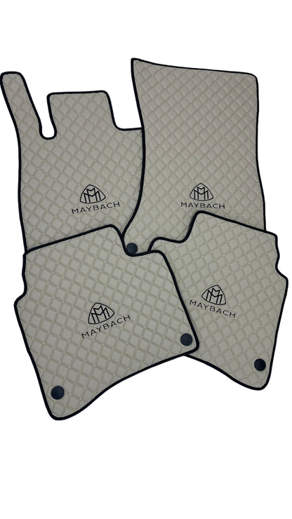 For all Maybach Model Special Design Leather Custom Car Mat 4x