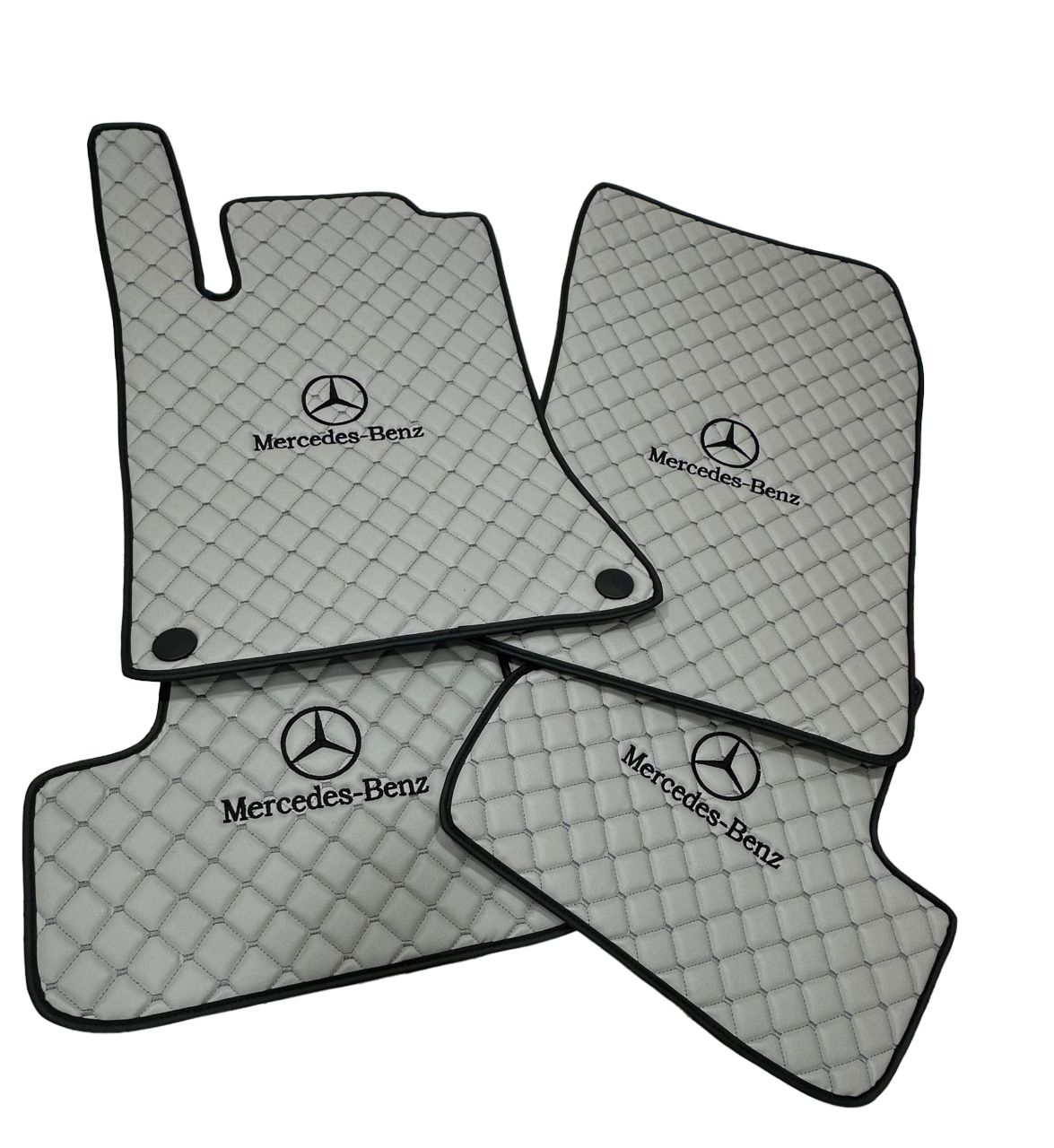 For Mercedes Benz EQC 2019-Onwards Model Special Design Leather Custom Car Mat 4x