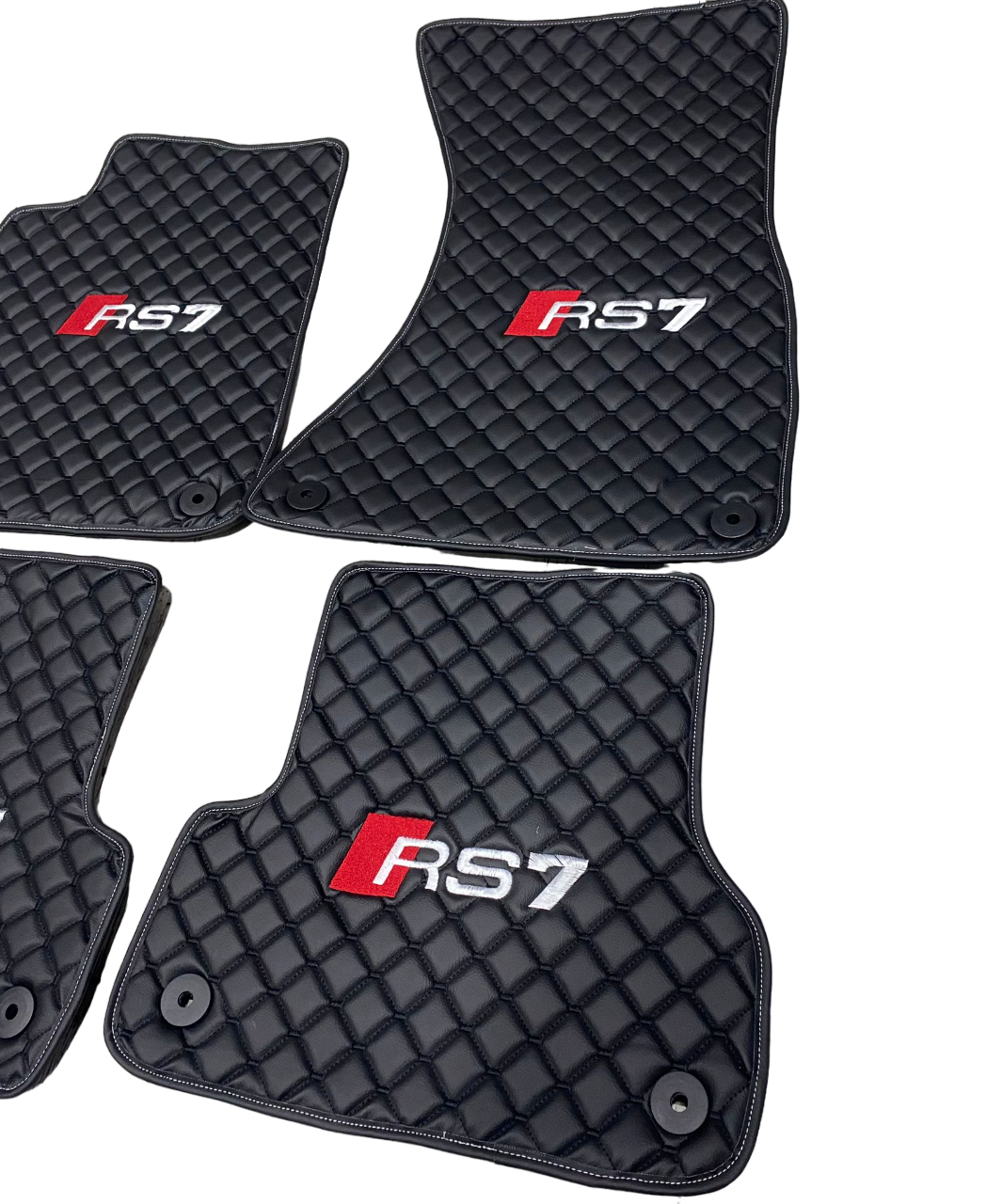 For all AUDI RS7 Luxury Leather Custom Car Mat 4x
