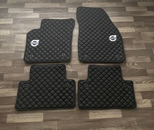 For all Volvo XC60 ALL MODEL Luxury Leather Custom Car Mat 4x
