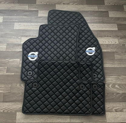 For all Volvo C30 2006-2013 Luxury Leather Custom Car Mat 4x